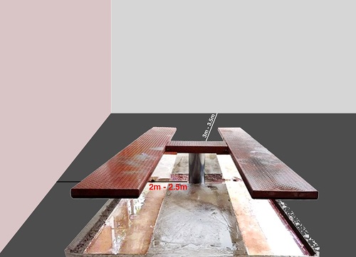 Cầu nâng 1 trụ âm nền chuyên rửa xe ô tô và xe tải nhẹ ( Benz rửa xe ô tô) VIMET VLWS3501