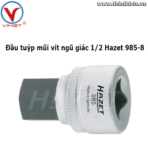 Đầu tuýp mũi vít ngũ giác 1/2 Hazet 985-8