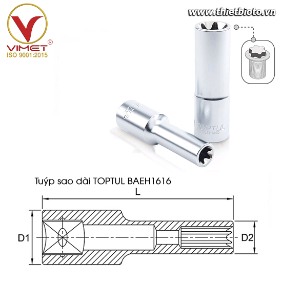 Tuýp sao dài 1/2