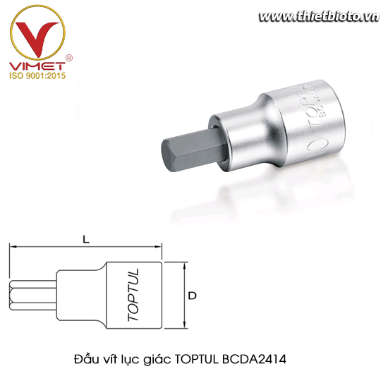 Đầu vít lục giác 3/4