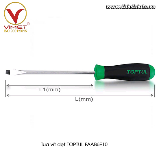 Tua vít dẹt TOPTUL FAAB6E10