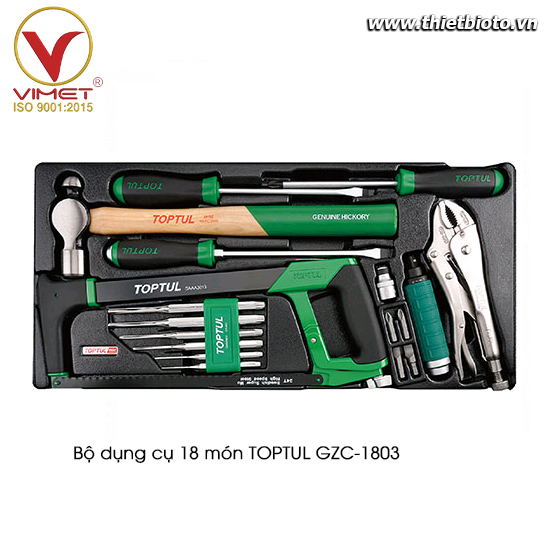 Bộ dụng cụ 18 món TOPTUL GZC-1803
